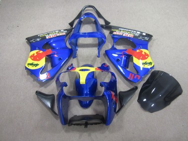 ABS 2000-2002 Blue Red Bull Ninja Kawasaki ZX6R Motorcycle Bodywork UK