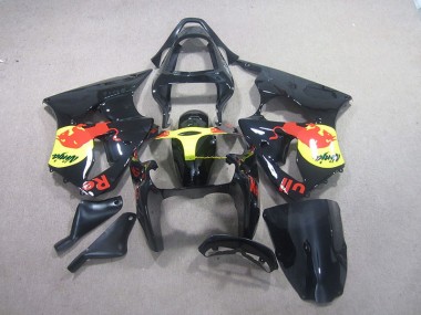 ABS 2000-2002 Black Yellow Red Bull Ninja Kawasaki ZX6R Motorcycle Replacement Fairings UK