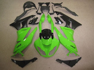 ABS 2009-2012 Black Green Kawasaki ZX6R Motorbike Fairing UK