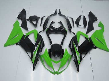ABS 2013-2018 Black Green 636 Kawasaki ZX6R Bike Fairings UK