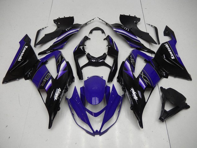 ABS 2013-2018 Black Blue Kawasaki ZX6R Motorbike Fairing UK ABS 2013-2018 Black Blue Kawasaki ZX6R Motorbike Fairing UK