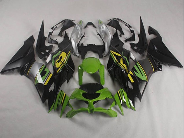 ABS 2019-2023 Black Green Kawasaki ZX6R Motorcyle Fairings UK ABS 2019-2023 Black Green Kawasaki ZX6R Motorcyle Fairings UK