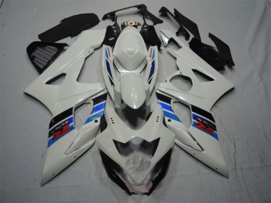 ABS 2005-2006 White Blue Suzuki GSXR1000 Motorcycle Fairing Kits UK