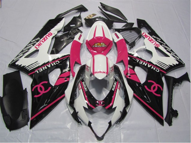 ABS 2005-2006 Pink Chanel Suzuki GSXR1000 Motorbike Fairing UK ABS 2005-2006 Pink Chanel Suzuki GSXR1000 Motorbike Fairing UK
