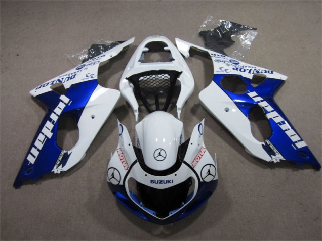 ABS 2000-2002 Blue White Jordan Motul Suzuki GSXR1000 Moto Fairings UK ABS 2000-2002 Blue White Jordan Motul Suzuki GSXR1000 Moto Fairings UK