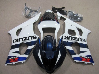 ABS 2003-2004 White Blue Black Decal Suzuki GSXR1000 Bike Fairings UK