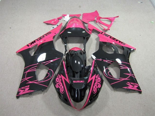 ABS 2003-2004 Pink Black Suzuki GSXR1000 Bike Fairing Kit UK ABS 2003-2004 Pink Black Suzuki GSXR1000 Bike Fairing Kit UK