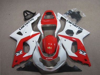 ABS 2003-2004 Red White Suzuki GSXR1000 Motorcyle Fairings UK
