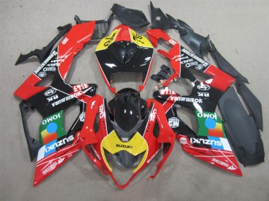 ABS 2005-2006 Black Red Yellow Suzuki GSXR1000 Bike Fairings UK