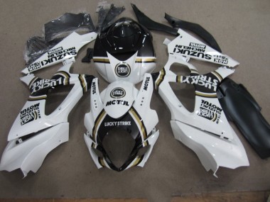 ABS 2007-2008 White Lucky Strike Black Motul Suzuki GSXR1000 Motorcycle Replacement Fairings UK