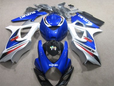 ABS 2007-2008 Blue White Suzuki GSXR1000 Motor Bike Fairings UK