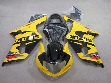 ABS 2001-2003 Yellow Black Suzuki GSXR600 Motorcycle Fairings Kits UK