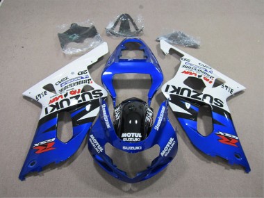 ABS 2001-2003 Blue White Motul Suzuki GSXR600 Moto Fairings UK