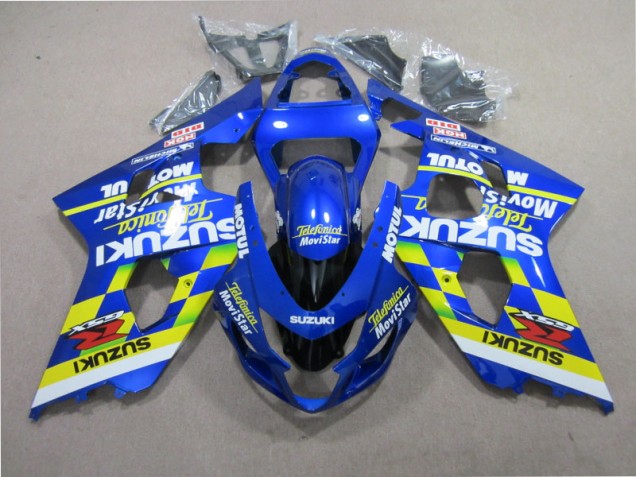 ABS 2001-2003 Blue Telefunica Movistar Suzuki GSXR600 Motorcycle Replacement Fairings UK ABS 2001-2003 Blue Telefunica Movistar Suzuki GSXR600 Motorcycle Replacement Fairings UK