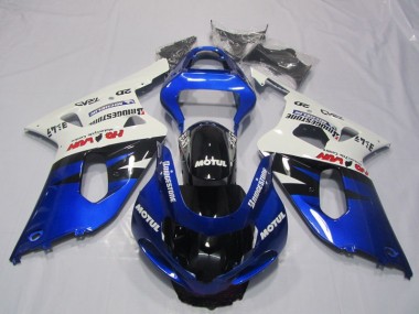 ABS 2001-2003 Blue White Motul Suzuki GSXR600 Motorcyle Fairings UK
