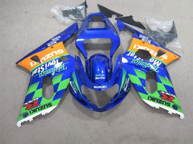 ABS 2001-2003 Blue Green Telefumia Movistar Suzuki GSXR600 Motorcycle Bodywork UK