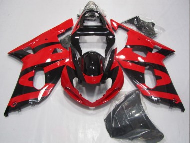 ABS 2001-2003 Black Red Suzuki GSXR600 Motorbike Fairing UK