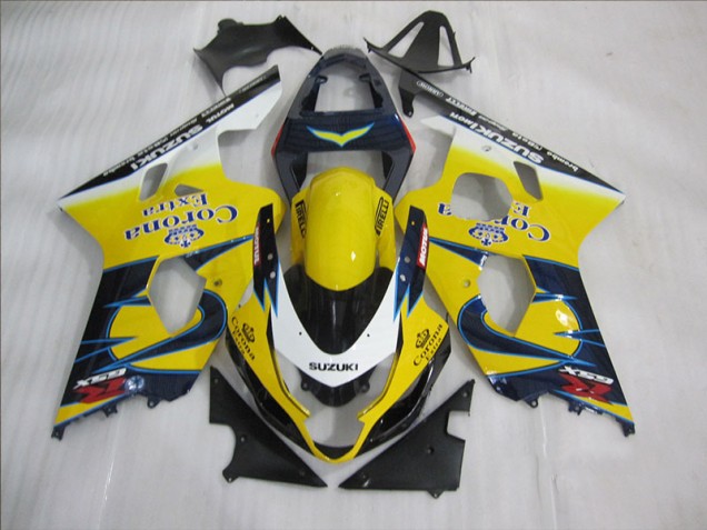 ABS 2004-2005 Yellow Blue Corona Extra Suzuki GSXR600 Bike Fairing UK ABS 2004-2005 Yellow Blue Corona Extra Suzuki GSXR600 Bike Fairing UK