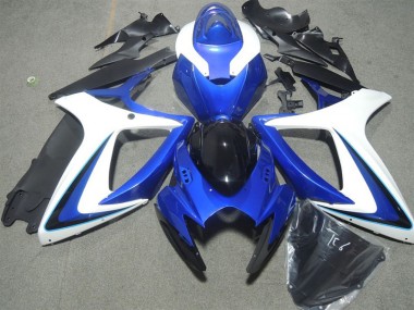 ABS 2006-2007 Blue White Black Suzuki GSXR600 Motorbike Fairing UK
