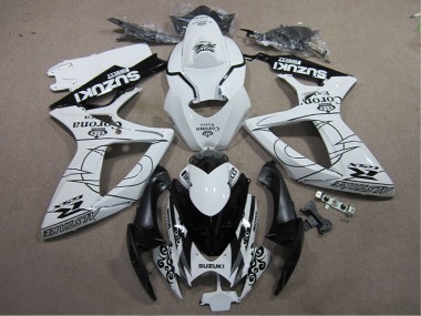 ABS 2006-2007 White Black Corona Extra Suzuki GSXR600 Motorcylce Fairings UK