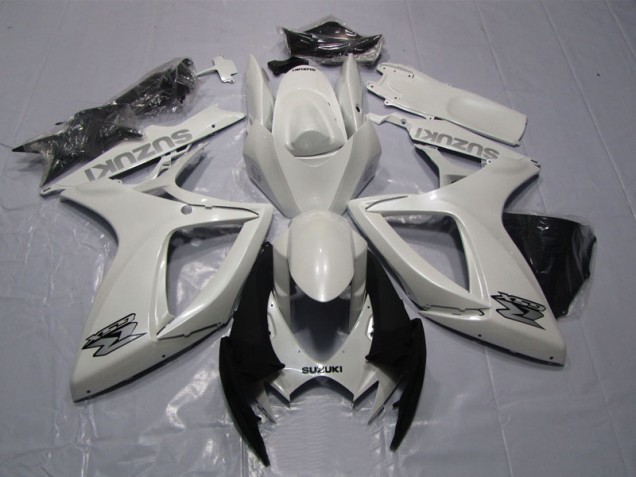 ABS 2006-2007 White Suzuki GSXR600 Motorcycle Bodywork UK ABS 2006-2007 White Suzuki GSXR600 Motorcycle Bodywork UK