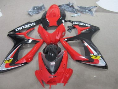 ABS 2006-2007 Red Black Suzuki GSXR600 Replacement Fairings UK