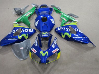 ABS 2006-2007 Blue Movistar Castrol Suzuki GSXR600 Motorcycle Fairing Kit UK