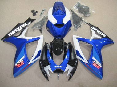 ABS 2006-2007 Blue White Suzuki GSXR600 Replacement Fairings UK