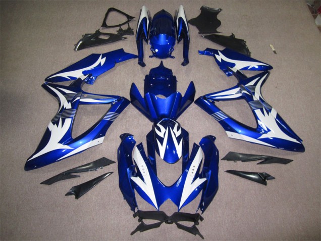 ABS 2008-2010 Blue White Suzuki GSXR600 Motorcycle Bodywork UK ABS 2008-2010 Blue White Suzuki GSXR600 Motorcycle Bodywork UK