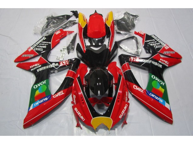 ABS 2008-2010 Red Black Jomo Suzuki GSXR600 Motorbike Fairing Kits UK ABS 2008-2010 Red Black Jomo Suzuki GSXR600 Motorbike Fairing Kits UK