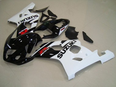 ABS 2004-2005 Black White Suzuki GSXR750 Bike Fairings UK