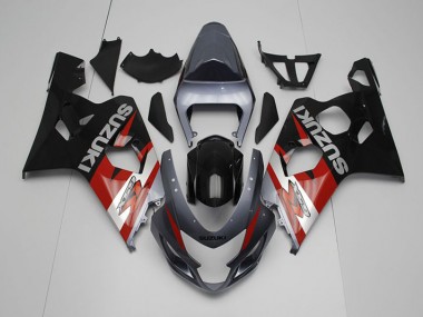 ABS 2004-2005 Black Red Suzuki GSXR750 Bike Fairings UK