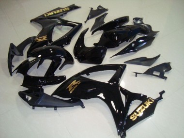ABS 2006-2007 Black Gold Decal Suzuki GSXR750 Motorcyle Fairings UK