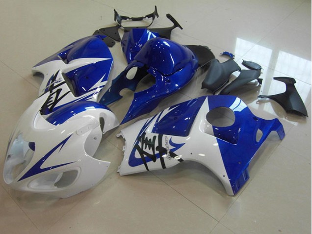 ABS 1996-2007 Blue White Suzuki GSXR1300 Hayabusa Moto Fairings UK ABS 1996-2007 Blue White Suzuki GSXR1300 Hayabusa Moto Fairings UK