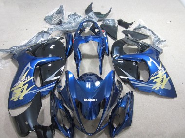 ABS 2008-2019 Blue White Gold Decal Suzuki GSXR1300 Hayabusa Motorbike Fairing UK