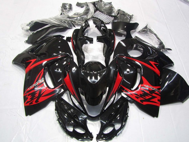 ABS 2008-2019 Black Red Suzuki GSXR1300 Hayabusa Bike Fairing Kit UK ABS 2008-2019 Black Red Suzuki GSXR1300 Hayabusa Bike Fairing Kit UK
