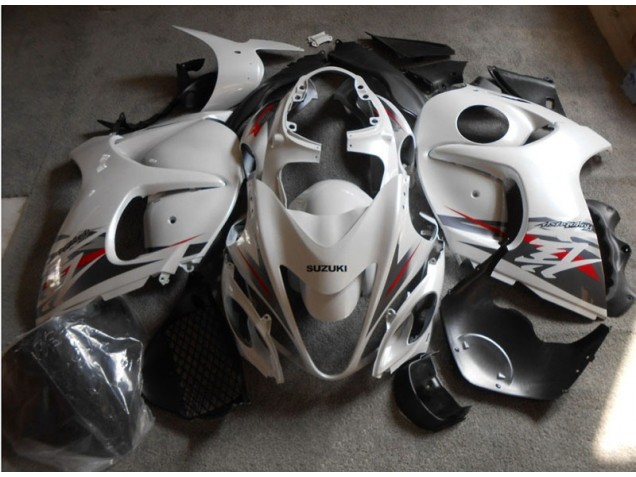 ABS 2008-2019 White Black Suzuki GSXR1300 Hayabusa Motorcycle Fairings Kits UK ABS 2008-2019 White Black Suzuki GSXR1300 Hayabusa Motorcycle Fairings Kits UK