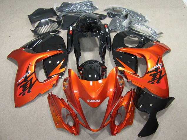 ABS 2008-2019 Orange Black Suzuki GSXR1300 Hayabusa Motorcylce Fairings UK