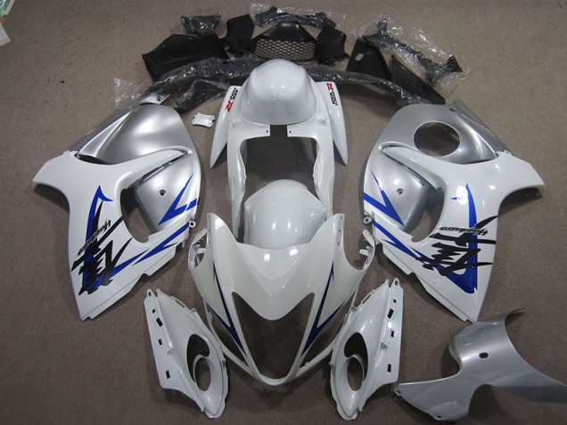 ABS 2008-2019 White Blue Suzuki GSXR1300 Hayabusa Motorcycle Fairings UK ABS 2008-2019 White Blue Suzuki GSXR1300 Hayabusa Motorcycle Fairings UK