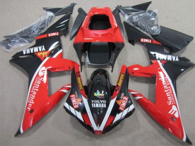 ABS 2002-2003 Red Black Santander Yamaha YZF R1 Motorcycle Fairings Kits UK