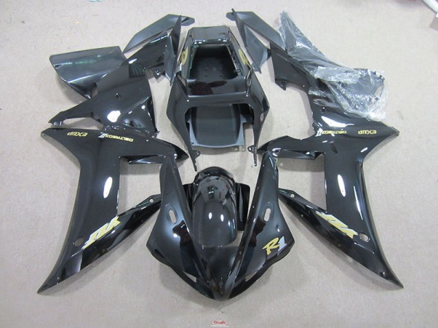 ABS 2002-2003 Black Gold Decal Yamaha YZF R1 Motorcyle Fairings UK ABS 2002-2003 Black Gold Decal Yamaha YZF R1 Motorcyle Fairings UK
