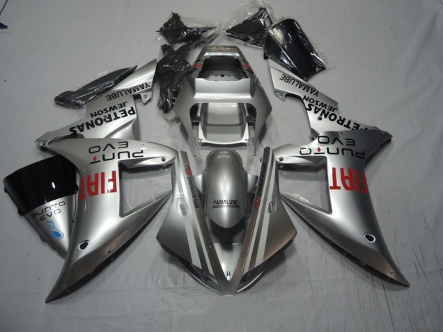 ABS 2002-2003 Silver Fiat Yamaha YZF R1 Replacement Fairings UK ABS 2002-2003 Silver Fiat Yamaha YZF R1 Replacement Fairings UK