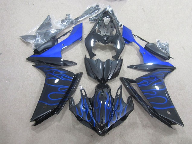 ABS 2007-2008 Black Blue Flame Yamaha YZF R1 Motorcycle Fairing UK ABS 2007-2008 Black Blue Flame Yamaha YZF R1 Motorcycle Fairing UK