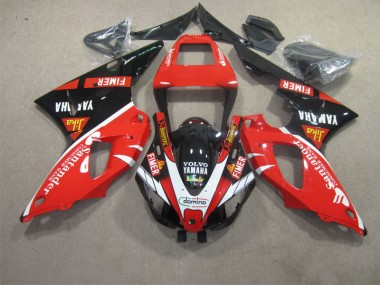 ABS 2009-2011 Red Black White Santander Yamaha YZF R1 Motorcycle Fairing Kit UK