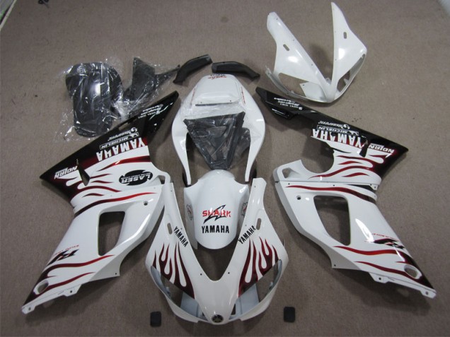 ABS 2009-2011 White Black Red Shark Yamaha YZF R1 Bike Fairing Kit UK ABS 2009-2011 White Black Red Shark Yamaha YZF R1 Bike Fairing Kit UK