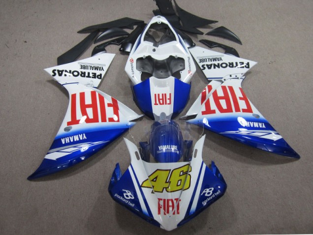 ABS 2009-2011 Blue White Fiat 46 Yamaha YZF R1 Motorcyle Fairings UK ABS 2009-2011 Blue White Fiat 46 Yamaha YZF R1 Motorcyle Fairings UK