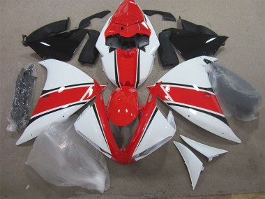 ABS 2012-2014 Red White Yamaha YZF R1 Bike Fairing Kit UK
