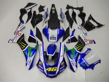 ABS 2015-2019 Blue Blue White ENEOS Movistar 46 Yamaha YZF R1 Motor Bike Fairings UK