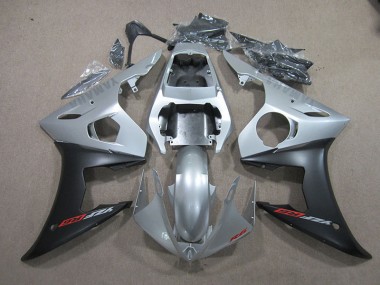 ABS 2003-2005 Silver Black Yamaha YZF R6 Bike Fairing UK