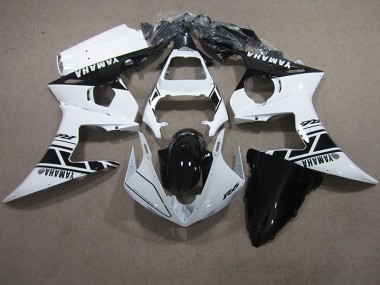 ABS 2003-2005 White Black Yamaha YZF R6 Motor Bike Fairings UK